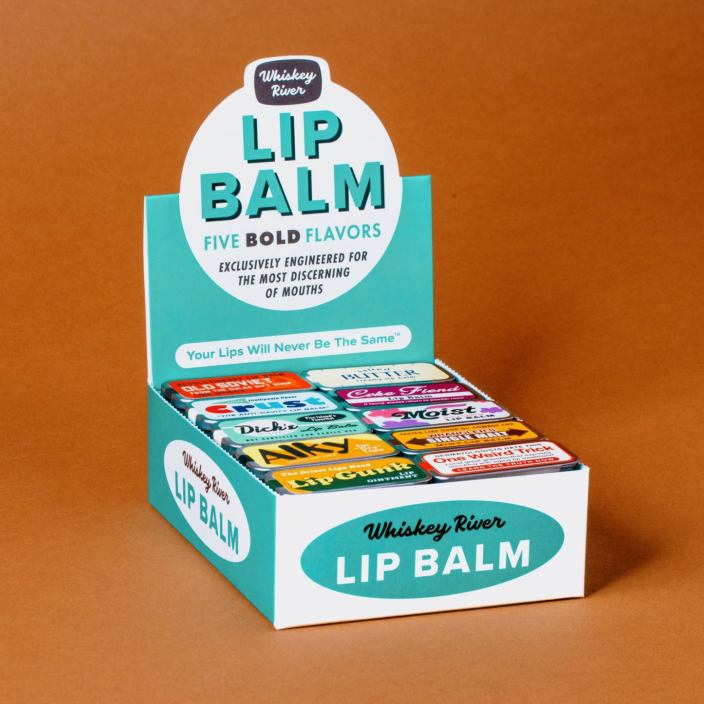 Whiskey River Lip Balm Tin