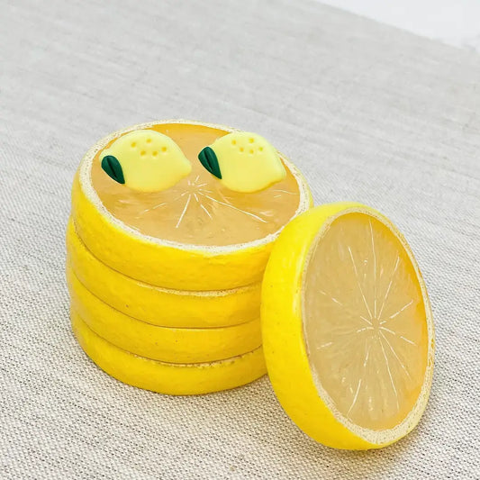 Clay Lemon Stud Earrings
