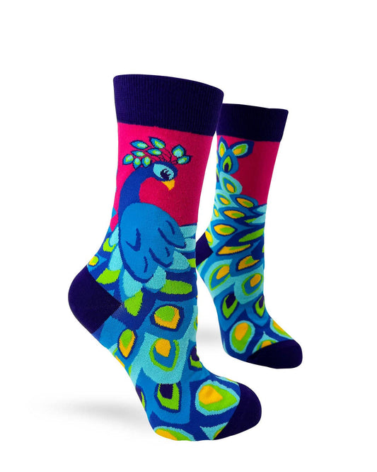 Ladies' Colorful Peacock Socks