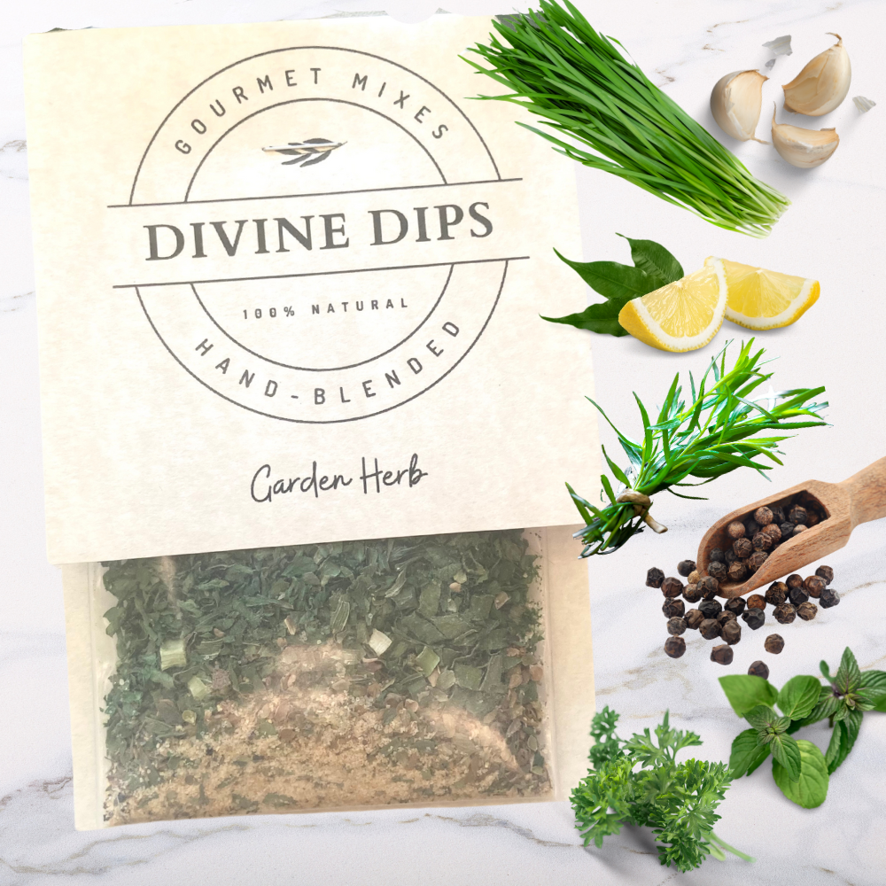 Divine Dips Garden Herb Seasoning Dip Mix & Cheeseball Mix