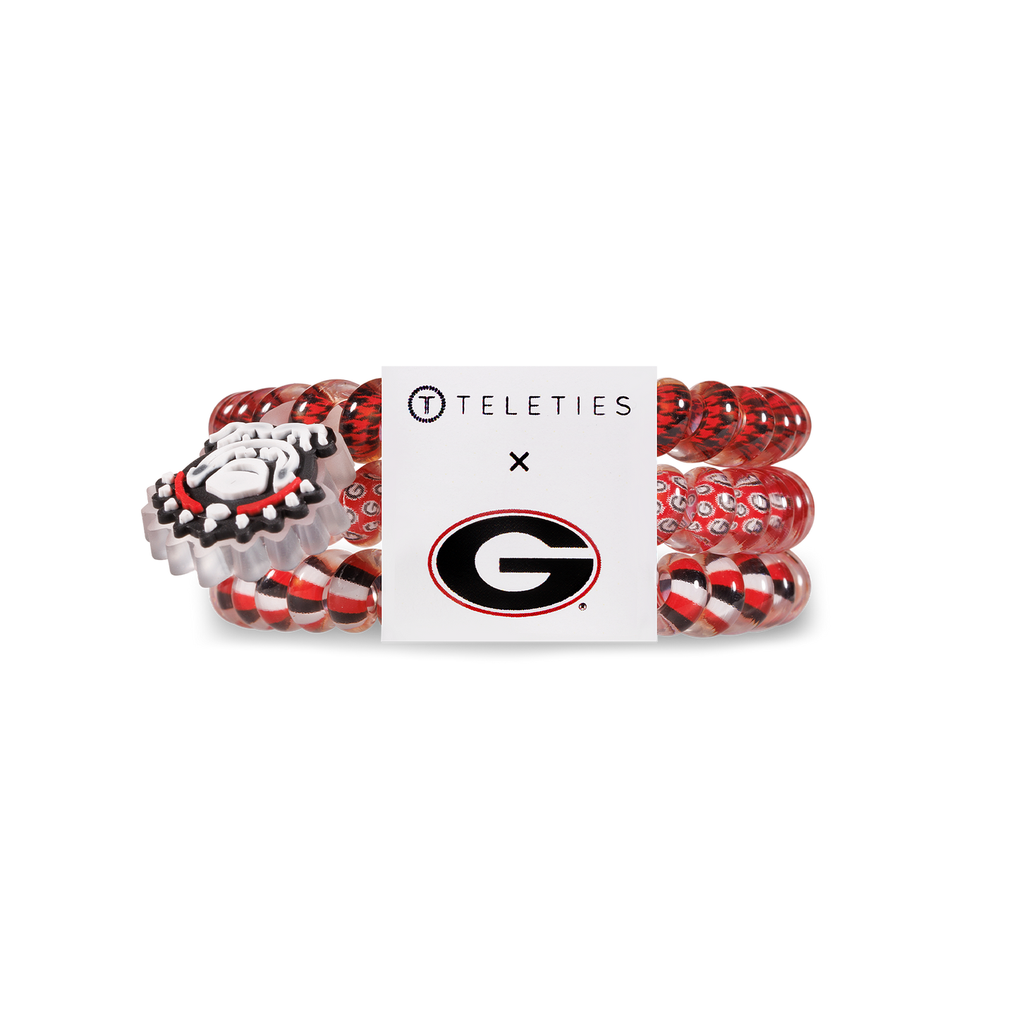 Spiral Hair Coils-Small-University of Georgia Hair Ties