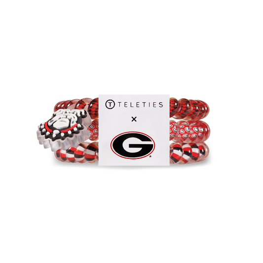 Spiral Hair Coils-Small-University of Georgia Hair Ties