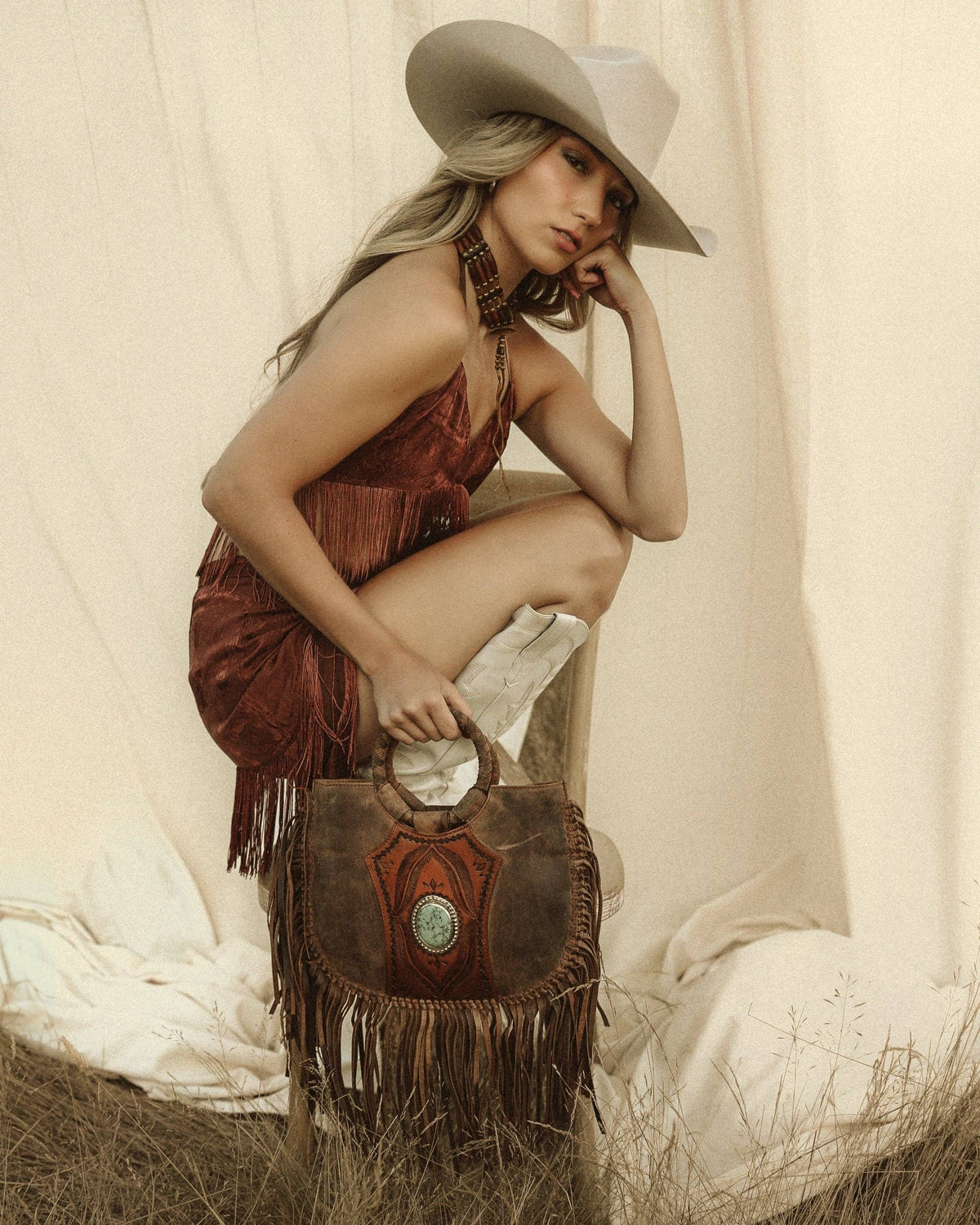 Loyal West Sedona Tassle Bag