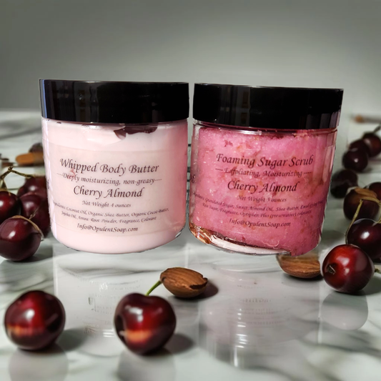Cherry Almond Body Butter/Sugar Scrub Boxed Set