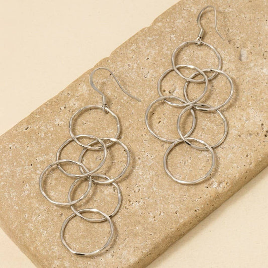 Hoop Link Chain Dangle Earrings