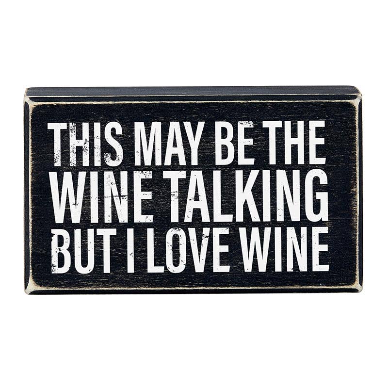 Box Sign - Love Wine