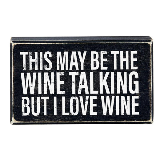 Box Sign - Love Wine