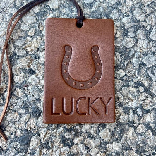 Rectangle Lucky Air Flair: Cowboy Cologne Scent