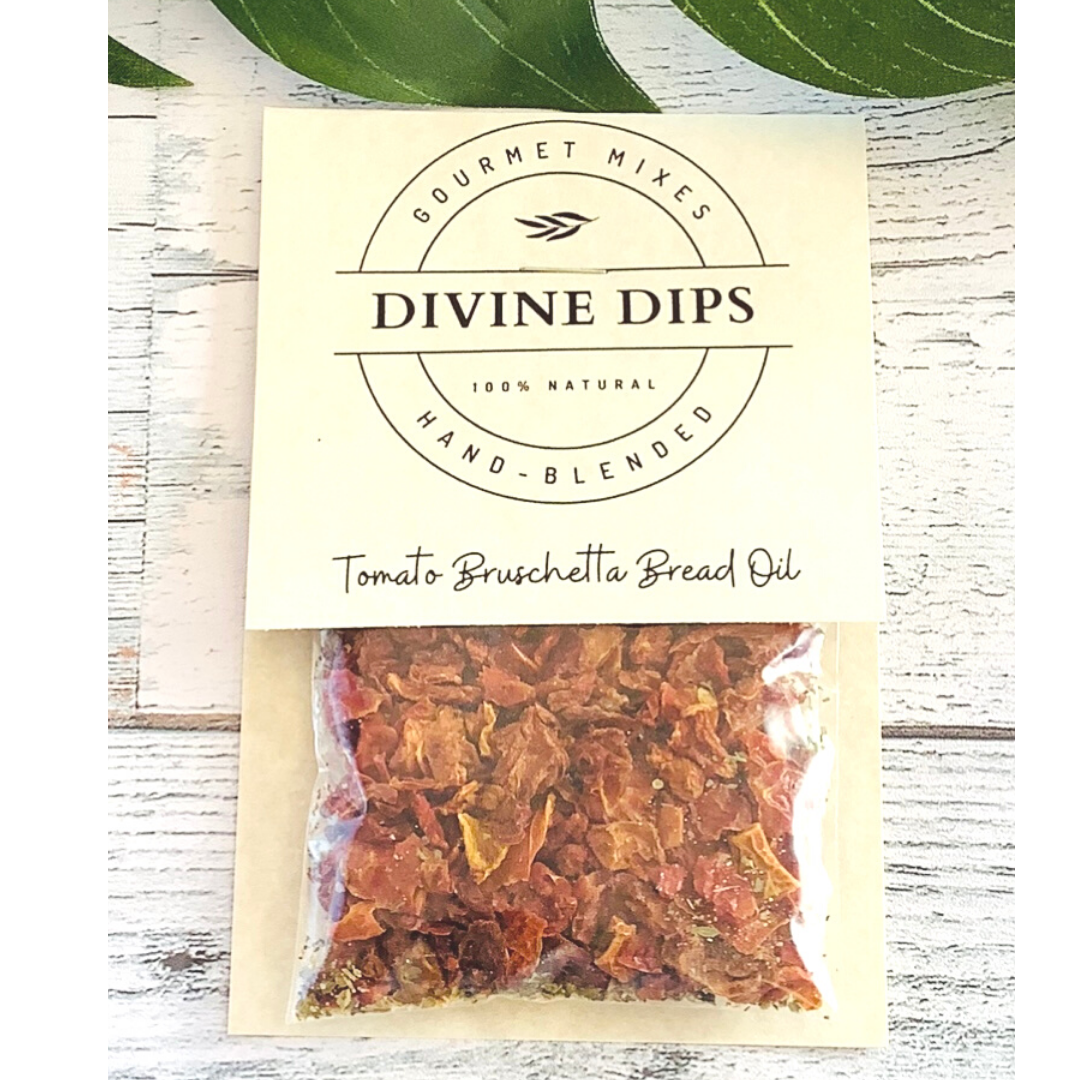 Divine Dips Tomato Bruschetta Seasoning Dip Mix & Oil Blend