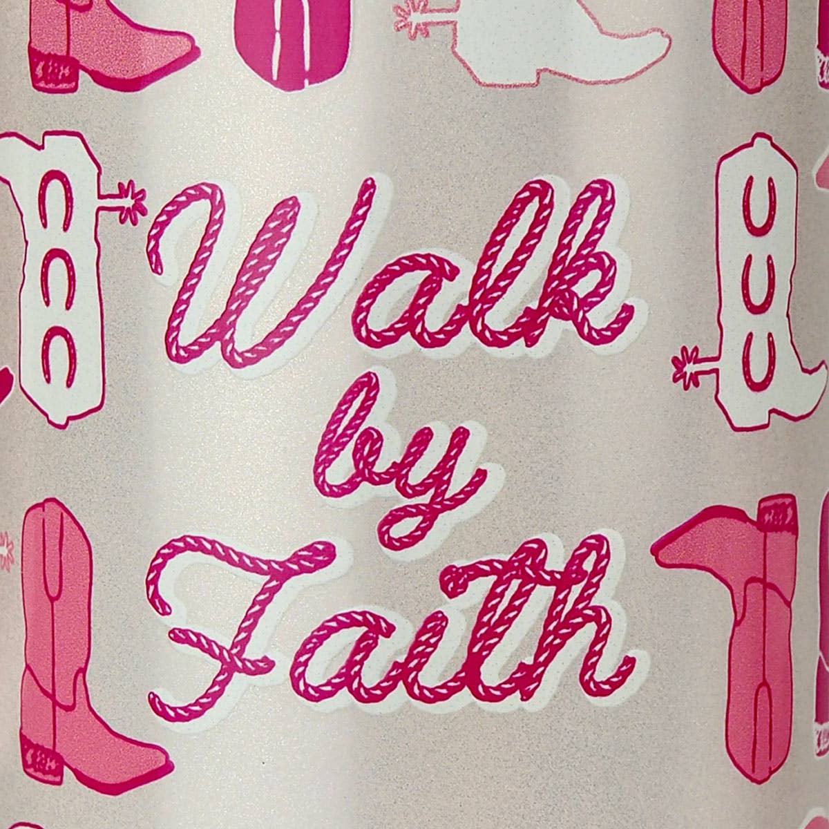 Kerusso 30 oz Stainless Steel Mug With Straw: Walk By Faith