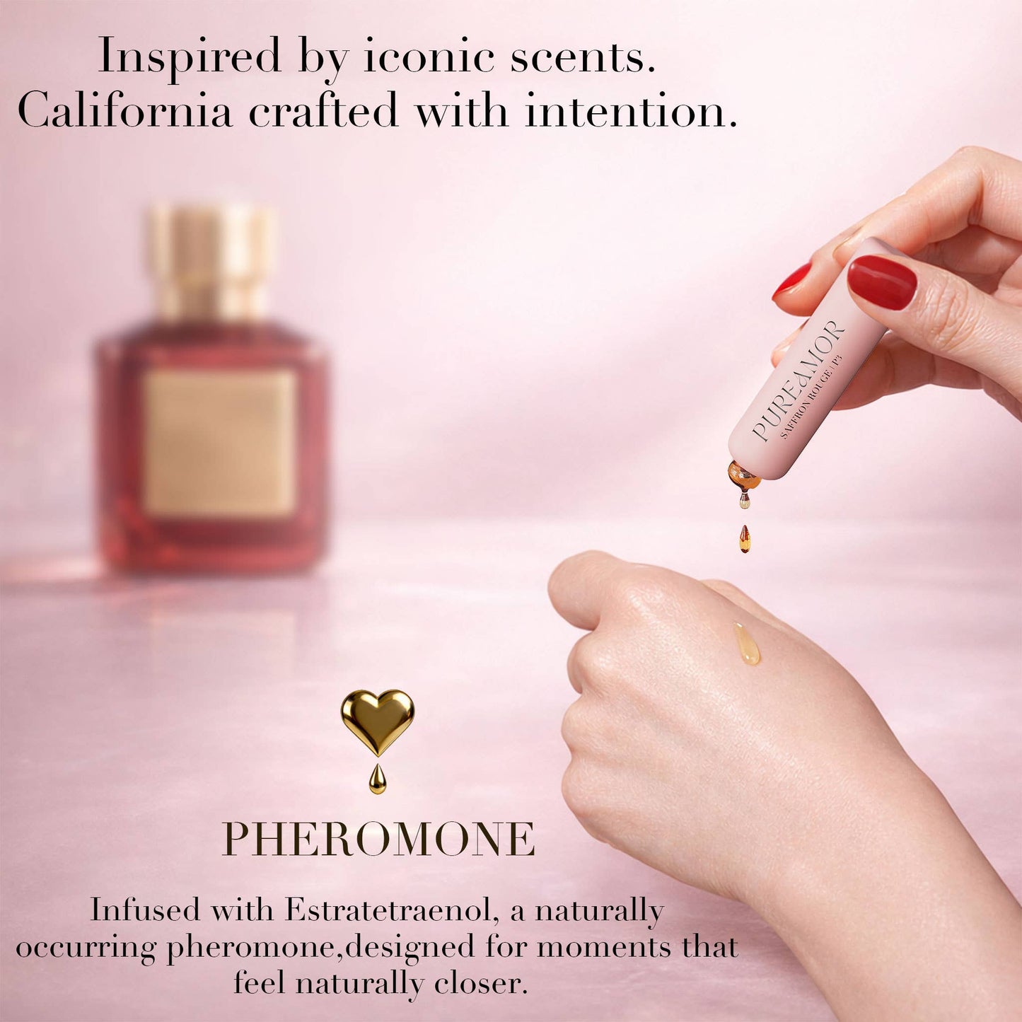 Saffron Rouge Pheromone Perfume Oil Keychain