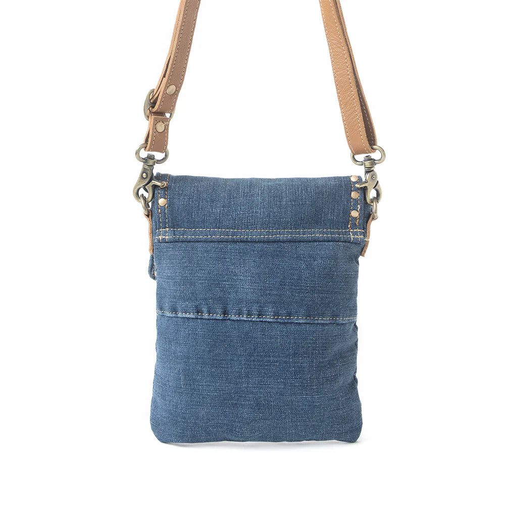 Myra Bag Dahlia Denim Crossbody Bag