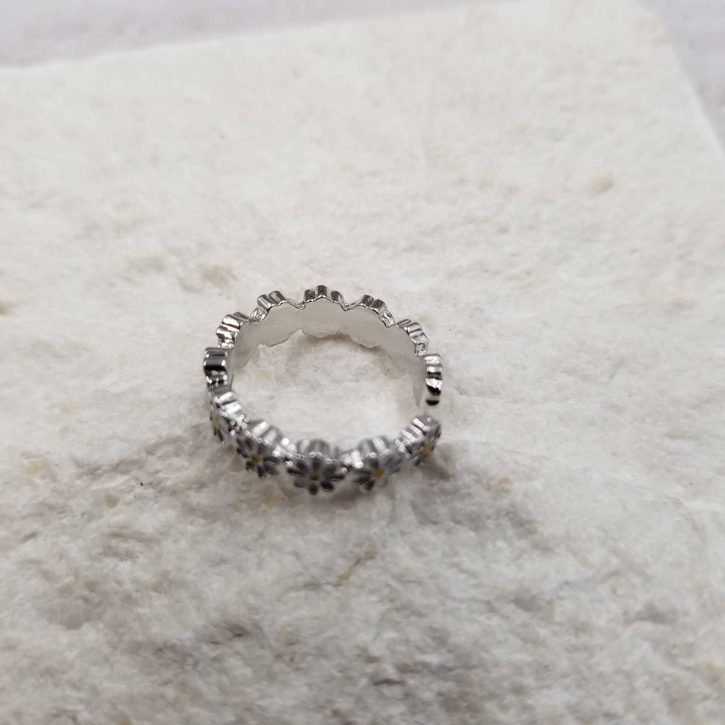 Silver Daisy Ring