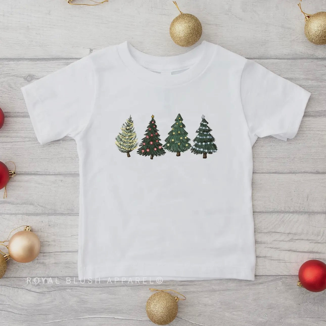 Youth Green Christmas Tree T-Shirt