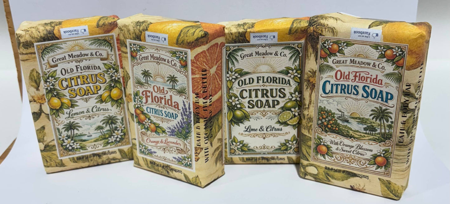 Old Florida  Citrus soap Lemon & Citrus scent