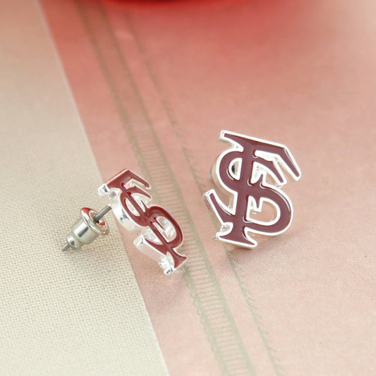 Florida State Enamel Logo Stud Earrings