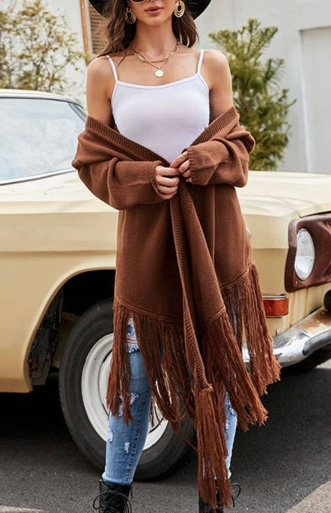 Fringe Hem Cardigan