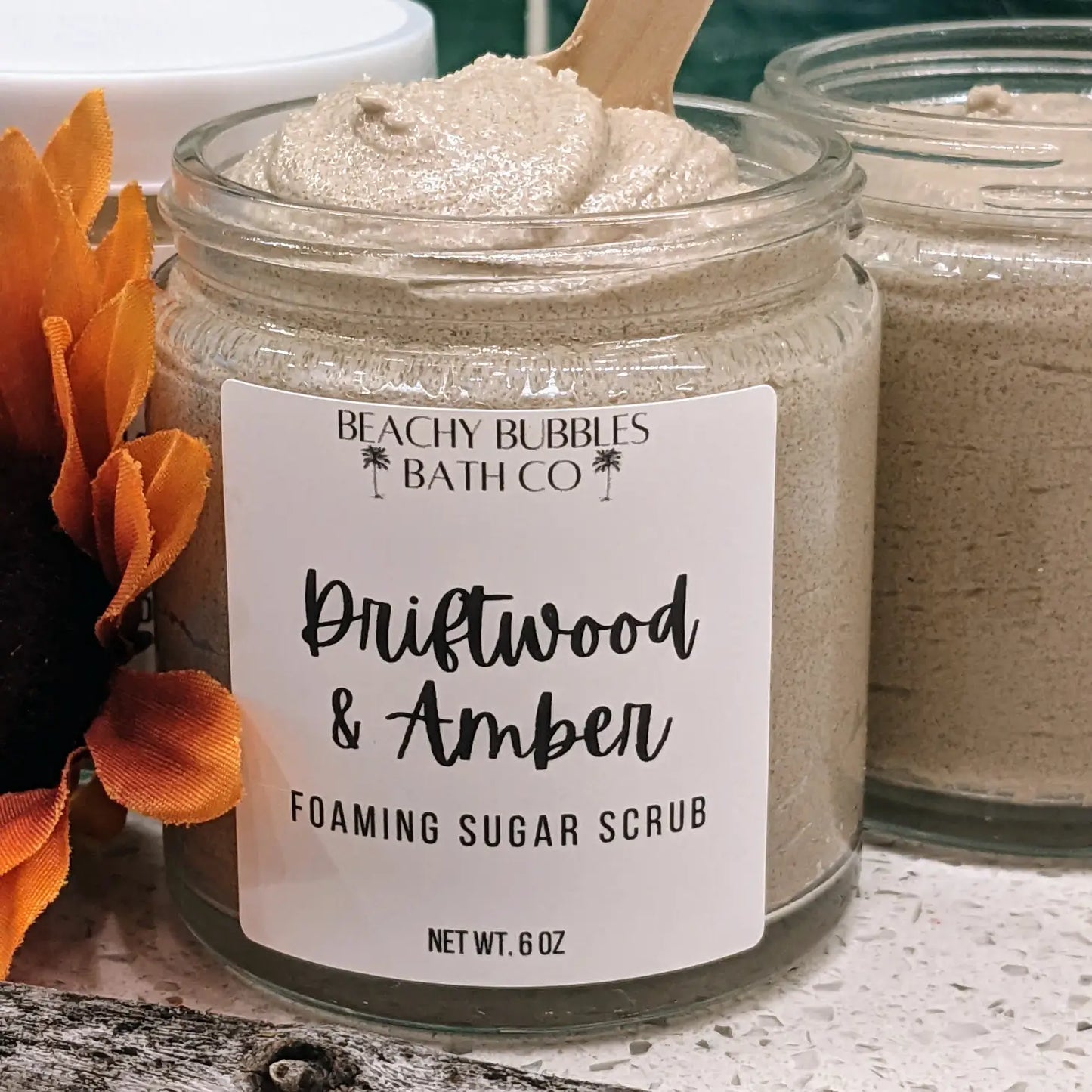 Driftwood & Amber Foaming Sugar Scrub