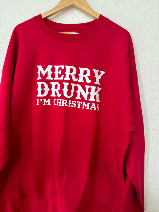 Merry Drunk I’m Christmas Crewneck Sweatshirt