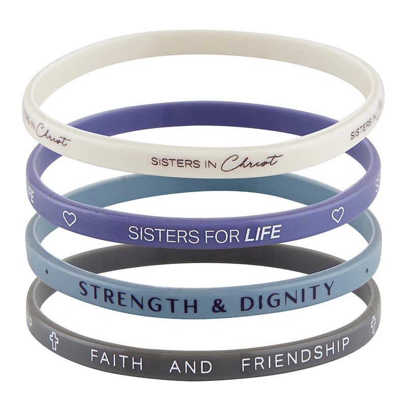 Threads of Faith Silicone Bracelets-Sisters In Christ