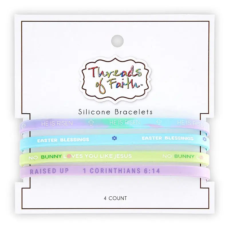 Threads of Faith Silicone Bracelets-Easter