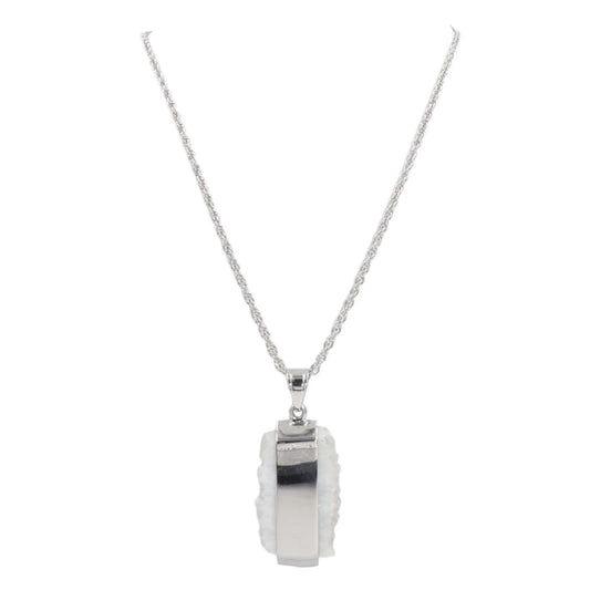 Kinsley Armelle-Bangle Collection Silver Quartz Necklace