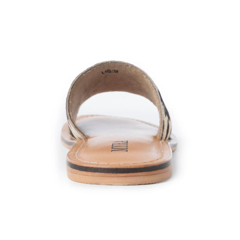 Mojave Herd Hairon Leather Sandals