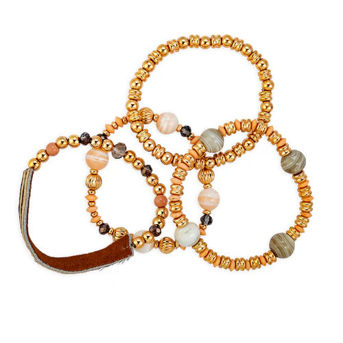 Phaidra Stacked Bracelets