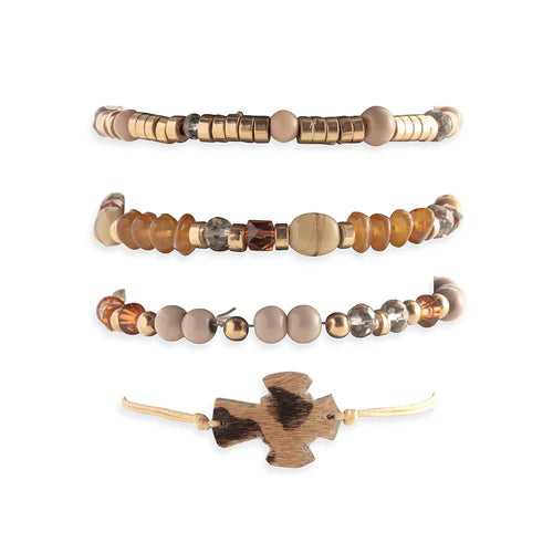 Thunderbird Stacked Bracelets