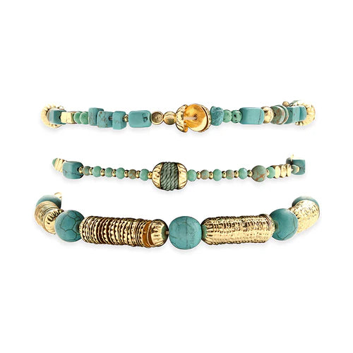 Fox Spring Stacked Bracelets