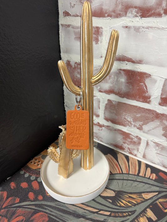 God is Within Her Key Tag