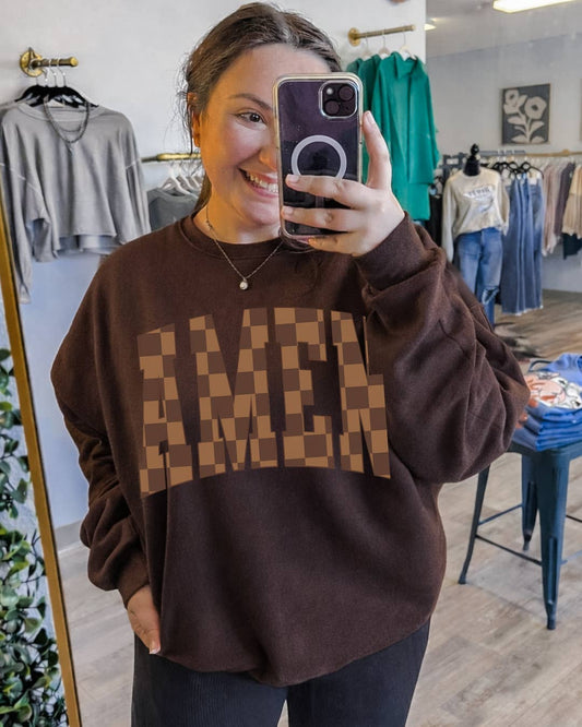 Amen Checkered T-shirt