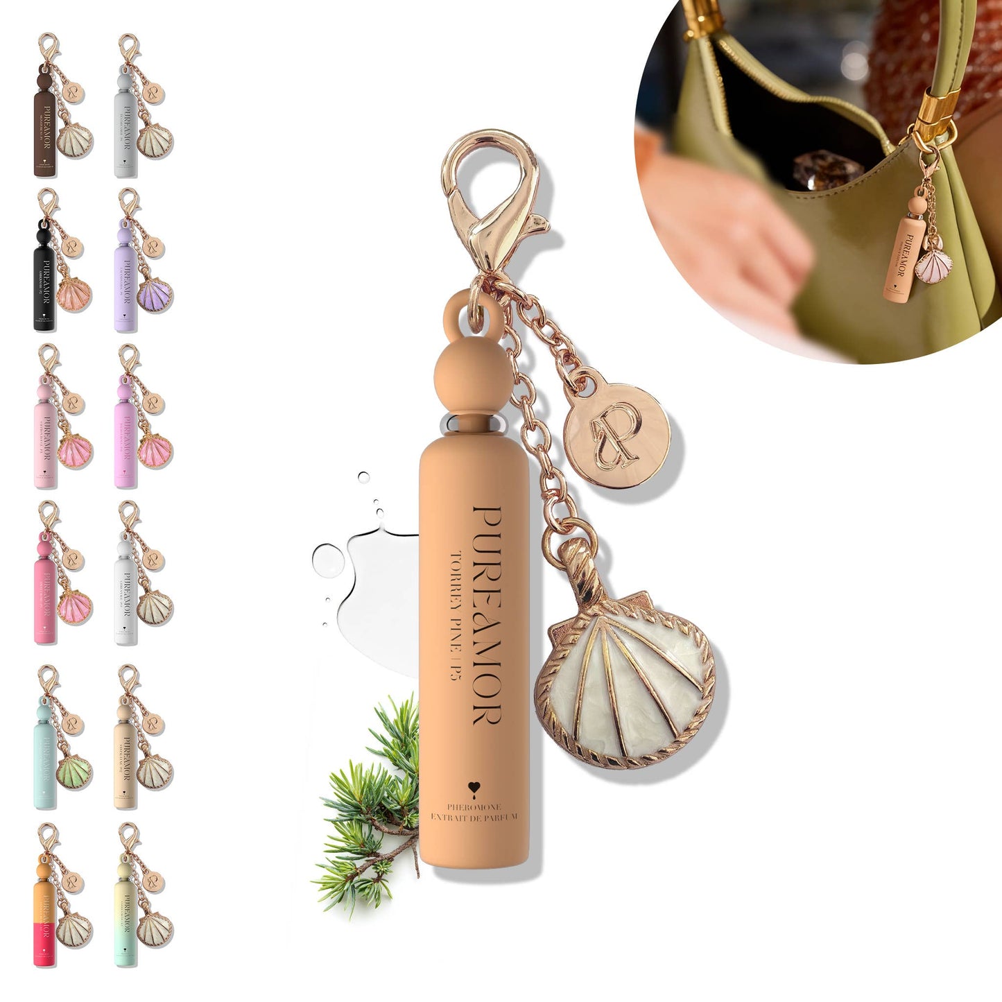 Torrey Pine Pheromone Perfume Oil Keychain