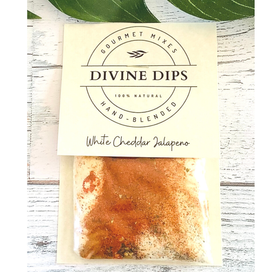 Divine Dips White Cheddar Jalapeno Seasoning Dip Mix