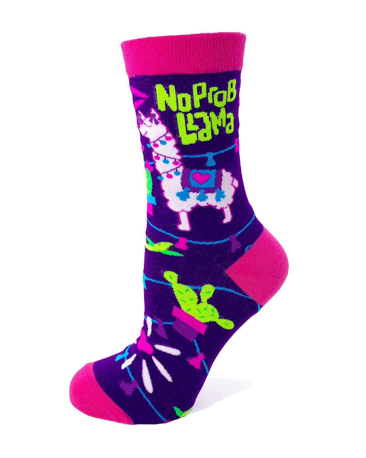 No Prob Llama Women's Crew Socks