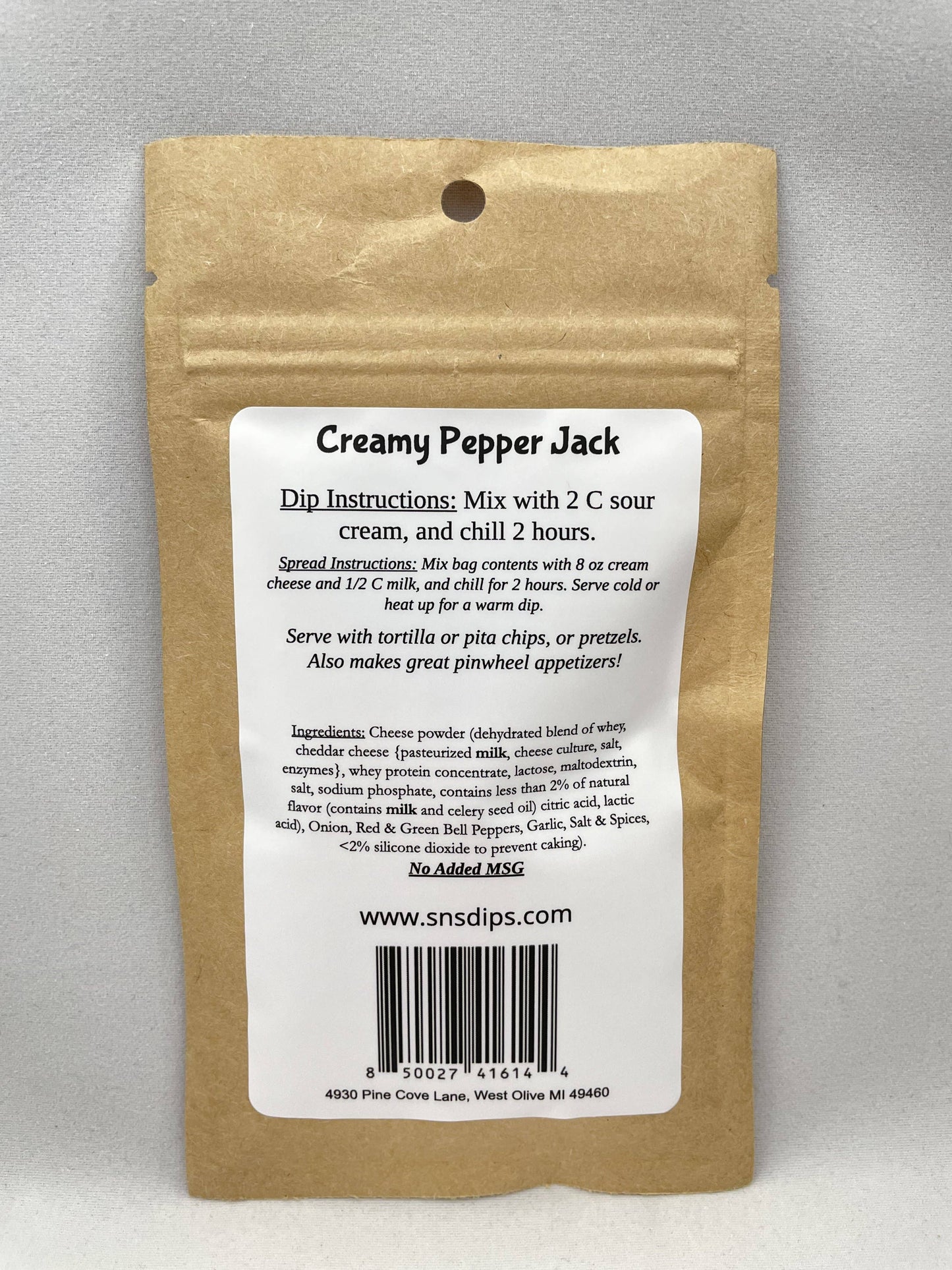 SNS Dips Creamy Pepper Jack Mix