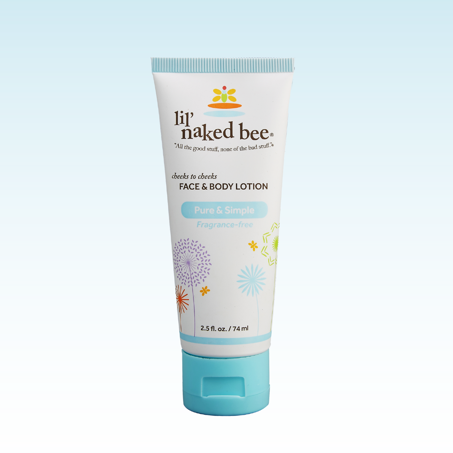 2.5 oz. Pure & Simple Cheeks to Cheeks Face & Body Lotion