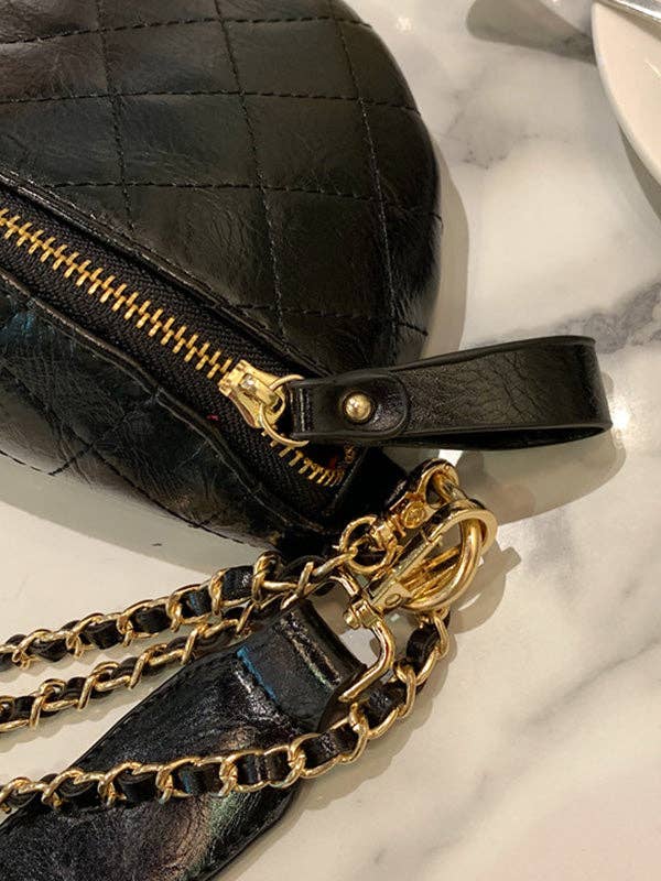Cool Chic Chains Zipper Sling Bag