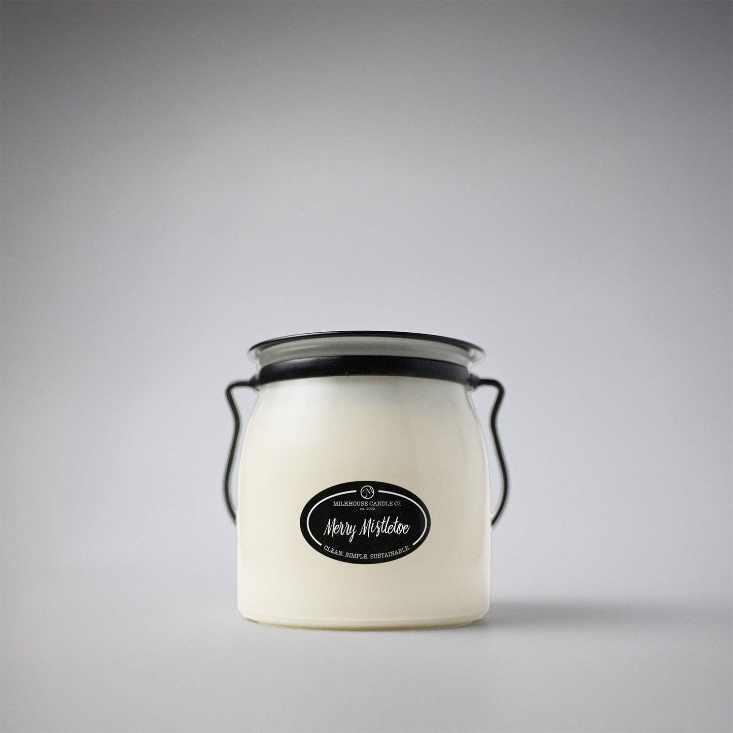 16 oz Butter Jar Candle: Merry Mistletoe