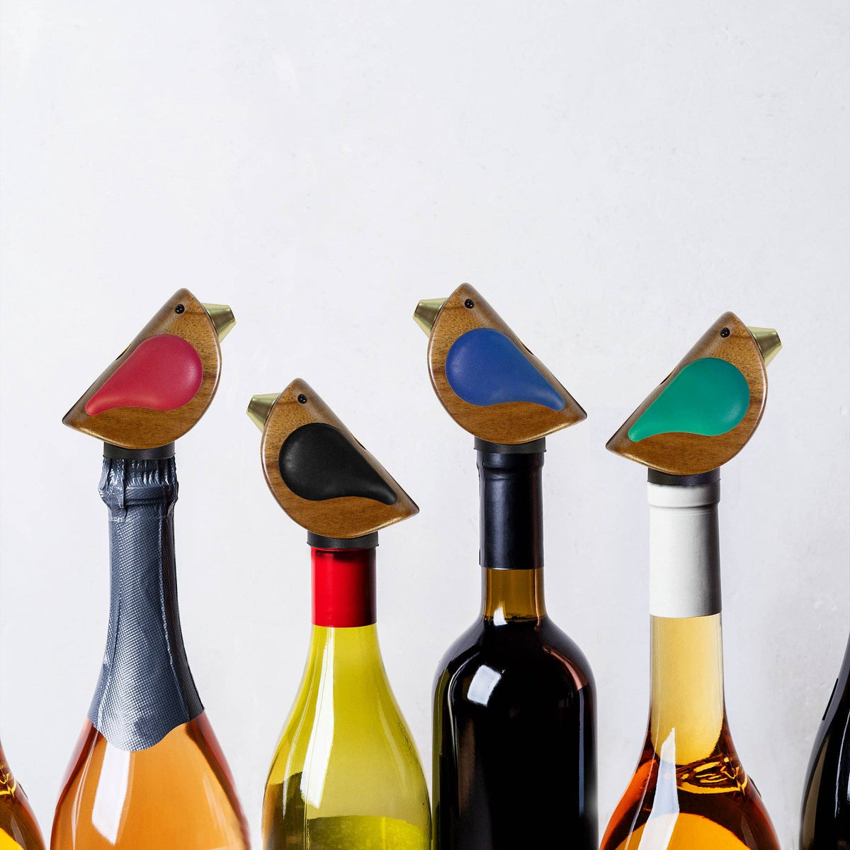 Songbird Specialties® "Singing" Wine Bottle Pourer, Red