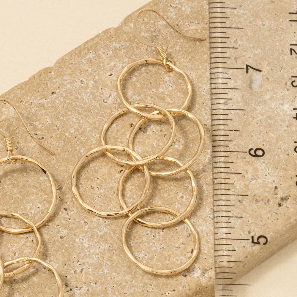 Hoop Link Chain Dangle Earrings