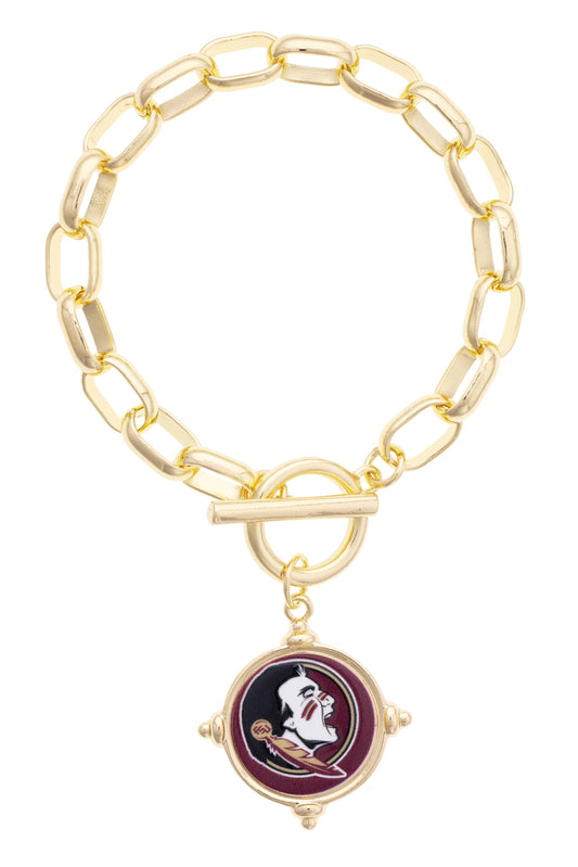 Florida State Seminoles Logo Intaglio Bracelet