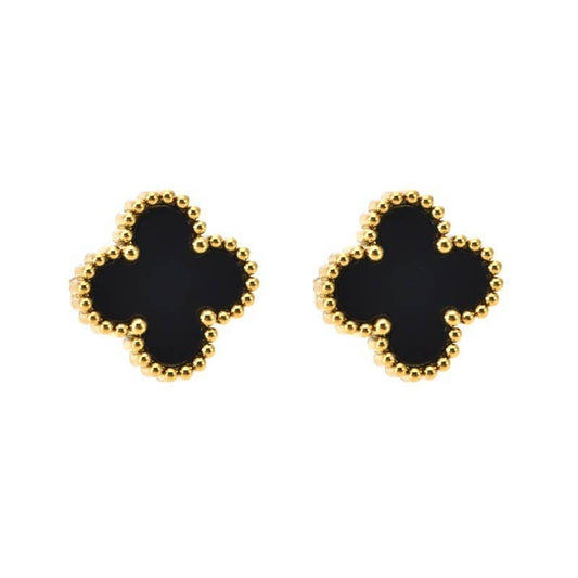 Vintage Clover  Stud Earrings