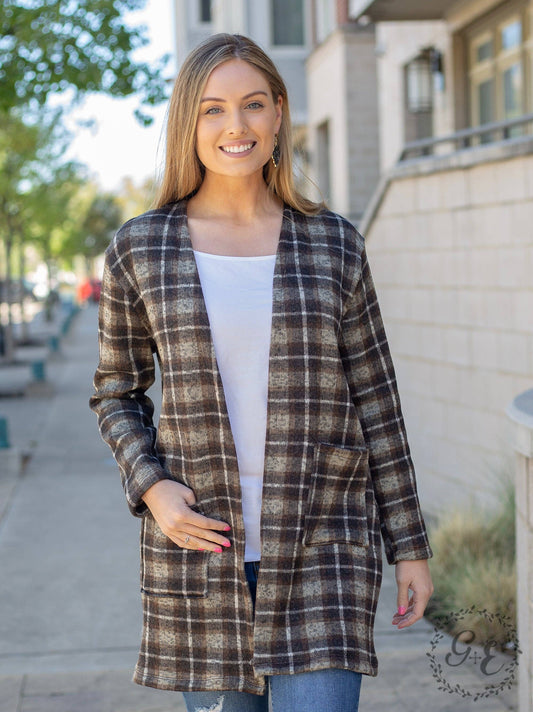 Fireplace Chillin Sweater Cardigan with Pockets