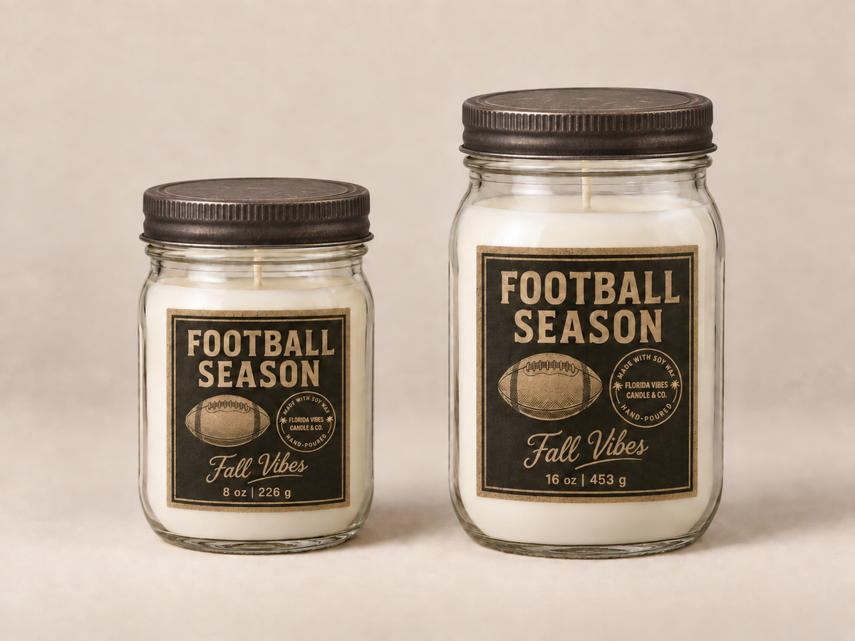 Football Season Candle