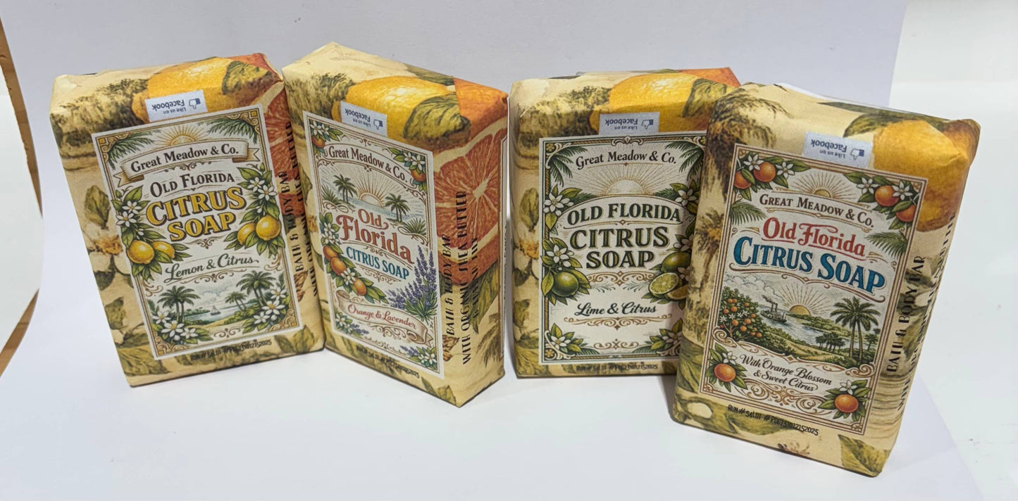 Old Florida  Citrus soap Lemon & Citrus scent