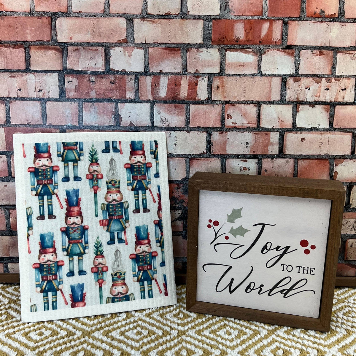 Christmas Nutcracker Swedish Dishcloths