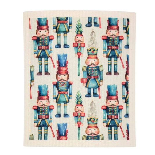 Christmas Nutcracker Swedish Dishcloths