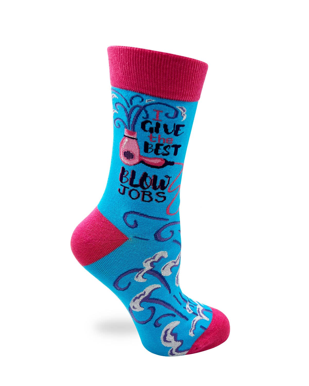 Funny Hairstylist I Give the Best Blow Jobs Women's Crew Socks
