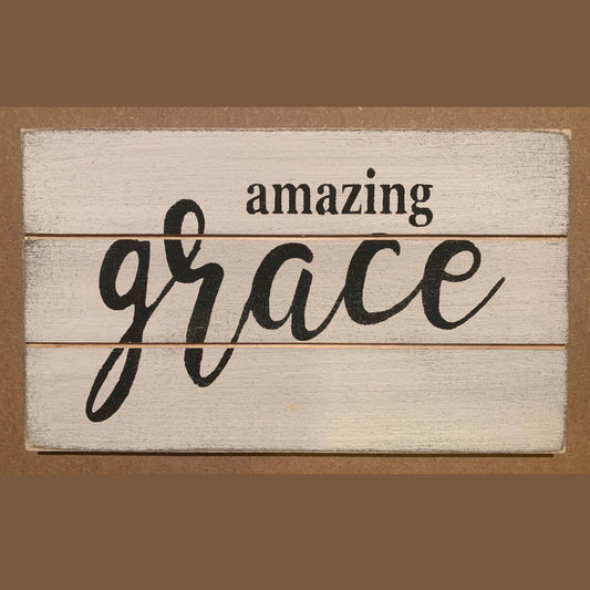 Amazing Grace Block Sign